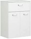 Pelipal Badezimmerschrank Quickset 359 in Weiß Hochglanz, 53 cm breit | Unterschrank mit 2 Türen, 1 Schubkasten und 1 Einlegeboden