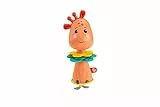 Fisher-Price GWL65 - Kleine Spiel-Giraffe, Klacker-Spielzeug für unterwegs mit Details, Spielzeug für unterwegs, für Babys ab 6 Monaten