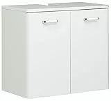 Pelipal Waschbeckenunterschrank Quickset 359 in Weiß Hochglanz, 60 cm breit | Waschbeckenschrank ohne Waschbecken mit 2 Türen