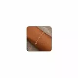 ZHESHY Armband Damen Gold 14 Karat Vergoldet Geburtstag Kleeblatt Armbänder Damen Mit Zirkonia Wasserfest Verstellbare Armkette Goldenes Ketten Handkette Geschenk Schmuck für Frauen Freundin Mädchen