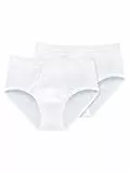 Schiesser Herren 2 Pack Sportslip Mit Eingriff - Original Feinripp Slip, Weiss_005136, XXL EU
