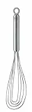 Rösle Tellerbesen, hochwertiger Rührbesen für geringe Mengen in flachen Gefäßen, Edelstahl 18/10, spülmaschinengeeignet, 22 cm, Silber