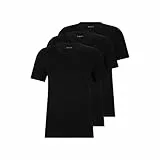 BOSS Herren 3er-Pack Jersey-t-Shirts mit V-Ausschnitt Unterhemd, Schwarz (Black Night), Klein