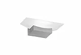 Fischer & Honsel Wandleuchte Bowl TW 1x LED 6,0 Watt, matt, nickelfarben, 3 Stufen CCT, stufenlos dimmbar, 30012, 11 x 20 x 7 cm (LxBxH), 610 lm, 2700 K / 3350 K / 4000 K