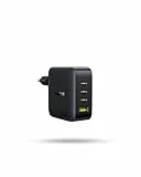 Baseus Enerfill USB C Ladegerät 140W, 4-Ports USB C Netzteil, PD Charger mit PPS, GaN Schnellladegerät kompatibel mit MacBook Pro/Air, iPad, Laptop, iPhone 17/16/15/14/13/12 Pro Max, Galaxy S25, Pixel