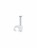 LEGRAND, Nagelschellen, Kabelschellen, Haftclips, mit eingestecktem Nagel, Größe: 5-7mm, 100 Stück, Farbe: Weiß, 098330