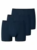 Schiesser Herren 3 Pack Unterwäsche Shorts mit weichem Bund Bio Baumwolle Multipack - 95/5 Organic, dunkelblau_173988, 9/ 3XL