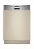 Neff S145EBS16E, N 50, Smarter Geschirrspüler teilintegriert 60 cm, Made in Germany, 13 Maßgedecke, starke Reinigung mit Open Dry, Chef 70°C, Energieeffizienzklasse A, AquaStop, gebürsteter Stahl