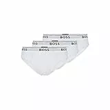 BOSS Herren 3er-Pack Klassische Stretch-Slips mit Normaler Passform Slip, Weiss/opulenter Garten, Large