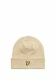 Lyle & Scott Cotton Merino Beanie Mütze Strickmütze (DE/NL/SE/PL, Alphanumerisch, Einheitsgröße, Grey Taupe)