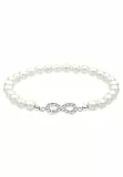 Elli Armband Damen Infinity Perle mit Kristalle in 925 Sterling Silber