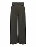 JdY Damen Jdygeggo New Long Pant Jrs Noos Hose, Chocolate Brown/Detail:black Buttons, M / 30L EU