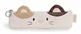 NICI Mäppchen mymochi Hello! 21,5x12x2cm - beige - Federmäppchen für Mädchen und Frauen, Schultäschchen, Büro- oder Kosmetikmäppchen | 61816