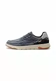 camel active Herren Sneaker aus Canvas mit Lederapplikationen Dunkelbau, menswear-44