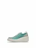 Fly London Damen DUFY671FLY Sneaker, Silver/White/Spearmint, 38 EU