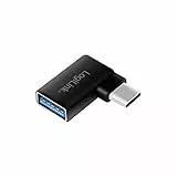 LogiLink AU0055 - USB 3.2 Gen 1, USB-C zu USB-A Adapter, 90° gewinkelt, schwarz