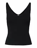 JDY Damen JDYNANNA S/L TOP KNT NOOS Trägershirt/Cami Shirt, Black, M