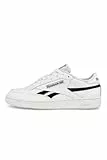 Reebok Unisex Club C Revenge Sneaker,Ftwwht Black Ftwwht,44 EU