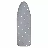 AOOTE Bügelbrettbezug,110 * 35cm,Bügeltischbezug aus Baumwolle,Bügelbezug mit Gummizug,Bügelauflage für Schnelles und Einfaches Bügeln, für Dampfbügelstation und Dampfbügeleisen(Herz)