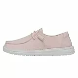 Hey Dude Damen Wendy Slub Canvas Moc Toe Shoes, Pink, 41 EU