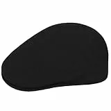 Kangol Wolle 504, Schwarz/Gold, X-Large