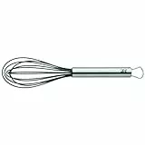 WMF Profi Plus Schneebesen mit Silikondrähte 20 cm, Cromargan Edelstahl mattiert, Silikon, Rührbesen, Quirl, spülmaschinengeeignet, hitzebeständig bis 200°C