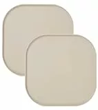 2-teiliges Set Wasserfeste Silikon Futtermatte für Hunde und Katzen, Quadratisches Futtertablett, rutschfeste, Leicht zu Reinigende Fressnapf-Unterlage, Lebensmittelecht (Beige, 26cm x 26cm)