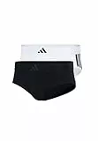 Adidas Herren Unterwäsche Slip 2er Pack - Low Rise Brief (2PK) - Active Flex Cotton 3 Stripes