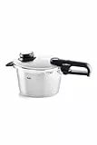 Fissler Vitavit Premium/Schnellkochtopf (4,5 L, Ø 22 cm) Edelstahl-Dampfkochtopf,4-Garstufen, inkl. Einsatz - Induktion