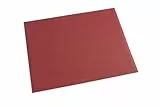 Läufer 40534 Durella Schreibtischunterlage, 40x53 cm, rot, rutschfeste Schreibunterlage für hohen Schreibkomfort, abwischbar