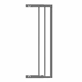 Geuther Verlängerung Türschutzgitter Easylock Plus I Anthrazit, 16 cm Metall I stabile Erweiterung für Treppenschutzgitter ohne Bohren I Kinderschutzgitter Zubehör I Verlängerungsstück Schutzgitter