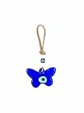 Turkish Blue Evil Eye 26cmx12cm Nazar Boncuk Deko Auge Anhänger Crystal Türkisches Boncugu Wandteller Griechische Wanddeko Nice Dreame Zimmer Dekoration Aufhängen Butterfly Talisman Chakra (Butterfly)