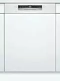 Bosch SMI4HTW31E Serie 4 Smarter Geschirrspüler integriert, 60 cm breit, Besteckkorb, Silence Programm besonders leise, Extra Trocknen auf Knopfdruck, Rackmatic höhenverstellbarer Oberkorb