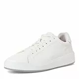 MARCO TOZZI by Guido Maria Kretschmer Herren Sneaker flach aus Leder mit dicker Sohle, Weiß (White), 43 EU
