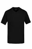 JP 1880 Herren große Größen Übergrößen Menswear L-8XL T-Shirt, Basic, V-Ausschnitt schwarz 3XL 702415130-3XL