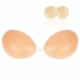 Nippelpads, Klebe Bh Rückenfrei, Push-Up Klebe Bh, Große Brust, Brustwarzen Abdeckungen, Unsichtbarer, Nipple Cover für Abendkleid Brautkleid Badeanzug und Rückenfreie,Sticky Bra mit 2Pcs Nippelpads-A