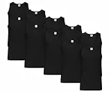 Fruit of The Loom Herren Unterhemd (10er Pack), Schwarz (Schwarz 36), XL