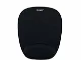 Kensington Mauspad mit Handgelenkauflage aus Schaumstoff (Farbe: Schwarz)