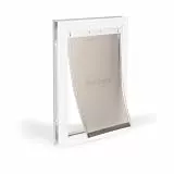 PetSafe Aluminium Haustiertür - Robuster Rahmen, Wetterfestes Dichtungsprofil, Einfache DIY-Montage - Medium