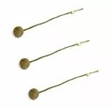 Gry & Sif Handgemacht & Fairtrade-Zertifiziert Stilvolles dänisches Design x Kunsthandwerker aus Nepal | Dot Flowers aus Filz - Künstliche Blumen für Wohnzimmerdekoration | Grün | 3er-Set