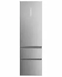 Haier Kühl Gefrierkombination 3D 60 SERIE 5 HTW5620DNMG I 2,05m, No Frost I Ergonomische Gefrierschubladen I Kühlschrank mit Gefrierfach freistehend, Fassungsvermögen 414L I Wi-Fi, smarte Kühlfächer