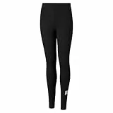 PUMA Mädchen Logo Leggings, Puma Black, 140 EU