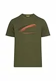 camel active Herren T-Shirt mit Print aus nachhaltigem Organic Cotton Waldgrün, Menswear-XL