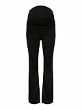 ONLY MATERNITY Damen Olmfever Stretch Flaired Pants Jrs Hose, Schwarz, M EU