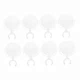 AKOOSY 8 Stück Teiliges Tragbare Vergrößerungslupen mit Stifthalter Multifunktionale Lupe für Diamantmalerei und Bastelarbeiten aus Robustem Glas und Ergonomisch und Leicht für