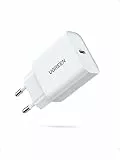 UGREEN USB C Ladegerät, USB-C Netzteil, 20W Schnellladegerät für iPhone 17, 17 Pro, 17 Pro Max, 16, 15, 14, 13, 12, iPad, Galaxy S25, S24, S23, Pixel, pd 3.0 Charger Adapter USB c Stecker (weiß)