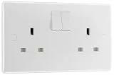 Masterplug Nexus 822DP 13 A 2-Gang Double Pole Moulded Switched Socket by Masterplug