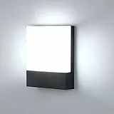 Lightsjoy Aussenlampe Wand LED Outdoor Lampe 6000K Wandleuchte Aussen IP65 Wasserdichte Aussenleuchten Hauswand Schwarz Moderne Wandlampe Aussen Aluminium für Treppenhaus, Garten, Veranda, Garage