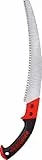 MEISTER TurboCut-Astsäge 320mm - Schwarz / Rot / Chrom - Gehärtete 3-fach geschliffene Spezialzahnung - Hohlschliff-Sägeblatt - Kein Festklemmen - Handsäge / Holzsäge / Astschere / FLOR74670