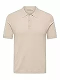 ONLY & SONS Herren Onswyler Life Reg 14 Ss Polo Knit Noos, Silver Lining, XL